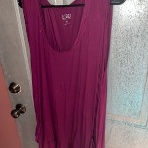 Lori Goldstein 3X plum berry sleeveless top